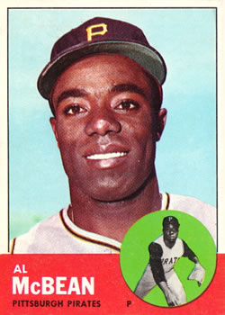 1963 Topps Baseball Cards      387     Al McBean